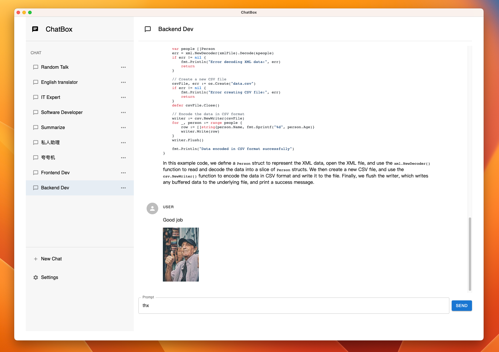 图片[2]-开源的 ChatGPT API 跨平台桌面客户端，Prompt 的调试与管理工具，实现 ChatGPT Plus 的免费平替-零度博客