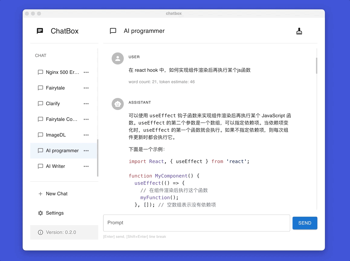 图片[1]-开源的 ChatGPT API 跨平台桌面客户端，Prompt 的调试与管理工具，实现 ChatGPT Plus 的免费平替-零度博客