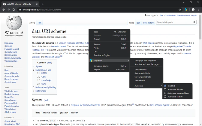 SingleFile 将完整的页面（包括 CSS、图片、字体、框架等）保存为一个文件-零度博客