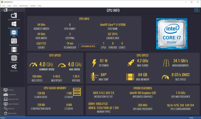 图片[1]-HARDiNFO 8 Professional – 免费获取专业系统信息查看工具 [Windows][$39.5→免费]-零度会员