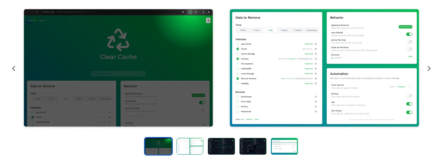 Clear Cache 浏览器缓存的精确细分、定向清理插件-零度会员